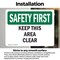 Signmission Safety Culture Sign, 7 in Width, Vinyl Decal, Rectangle OS-2PACK-SF-D-57-L-10663 - alternate 5